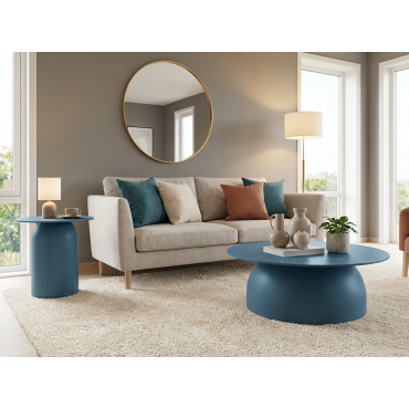 Kastra & Polaris Petrol Mavisi Sehpa Seti