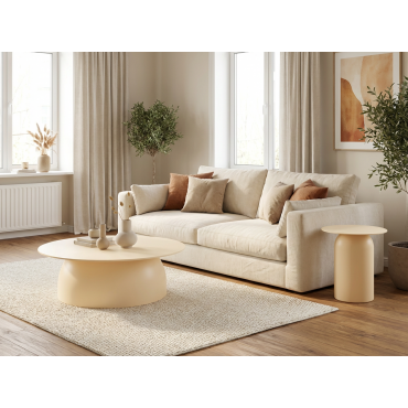 Kastra & Polaris Sıcak Fildişi Sehpa Seti Kastra & Polaris Sıcak Fildişi Sehpa Seti