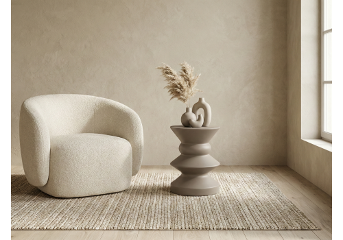 Askella Toprak Gri Yan Sehpa