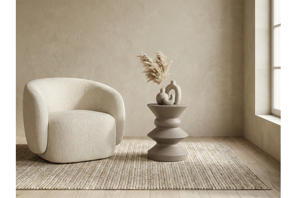 Askella Toprak Gri Yan Sehpa