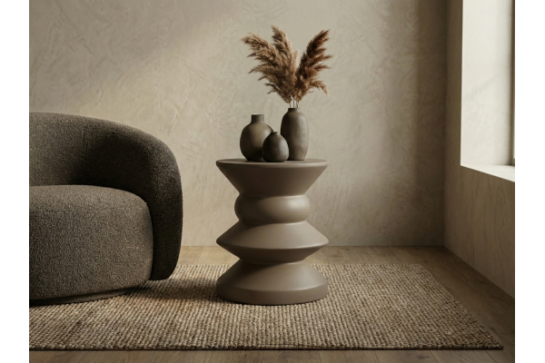 Askella Vizon Gri Yan Sehpa