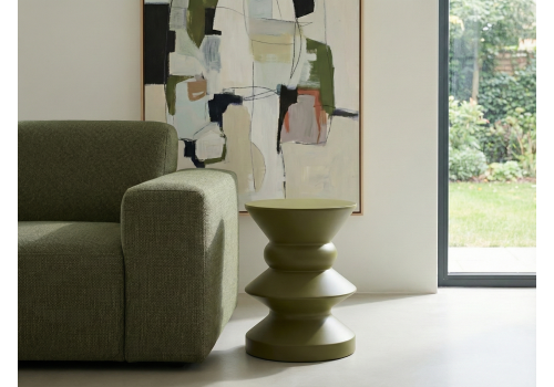 Askella Zeytin Yeşili Yan Sehpa