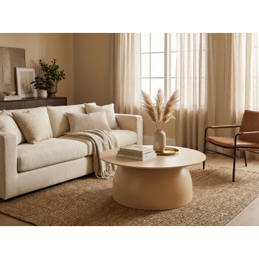 Kastra Açık Krem Orta Sehpa